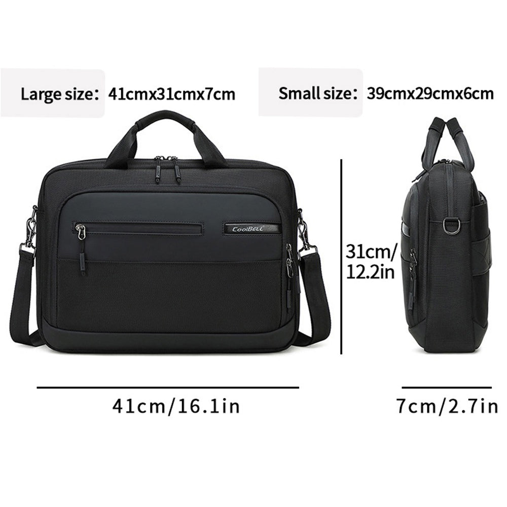 COOLBELL CB-2135 Shockproof Shoulder Bag for 15.6 inch Laptop Waterproof Business Notebook Briefcase