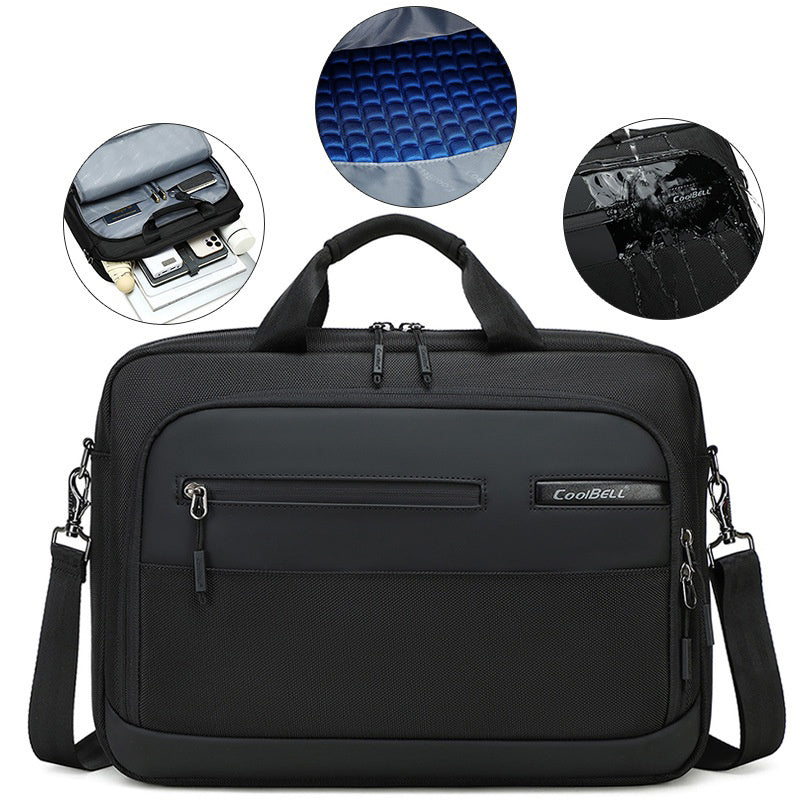 COOLBELL CB-2135 Shockproof Shoulder Bag for 15.6 inch Laptop Waterproof Business Notebook Briefcase