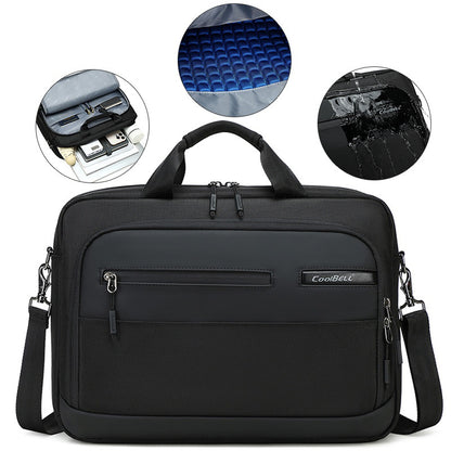 COOLBELL CB-2135 Shockproof Shoulder Bag for 15.6 inch Laptop Waterproof Business Notebook Briefcase