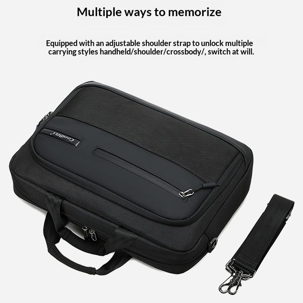 COOLBELL CB-2135 Shockproof Shoulder Bag for 15.6 inch Laptop Waterproof Business Notebook Briefcase