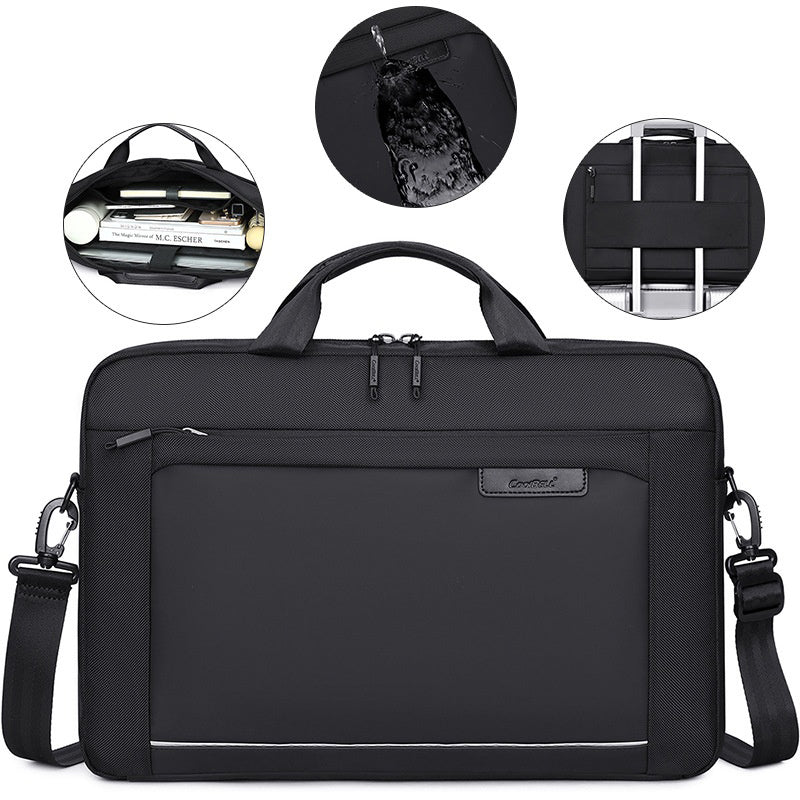 COOLBELL CB-2138 13.3 Inch Laptop Bag Waterproof Business Notebook Carrying Briefcase with Shoulder Strap