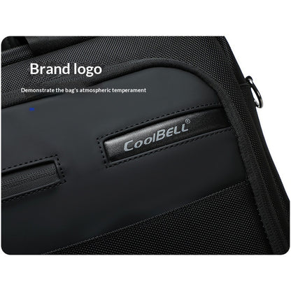 COOLBELL CB-2135 Laptop Bag Waterproof Business Briefcase for 14.4 Inch Notebook Messenger Bag with Shoulder Strap