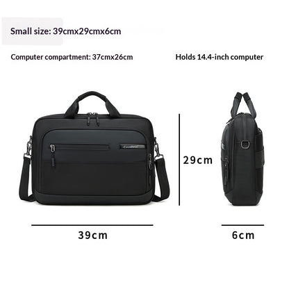 COOLBELL CB-2135 Laptop Bag Waterproof Business Briefcase for 14.4 Inch Notebook Messenger Bag with Shoulder Strap