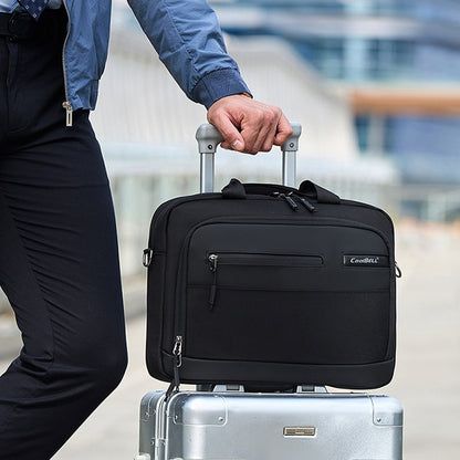 COOLBELL CB-2135 Laptop Bag Waterproof Business Briefcase for 14.4 Inch Notebook Messenger Bag with Shoulder Strap