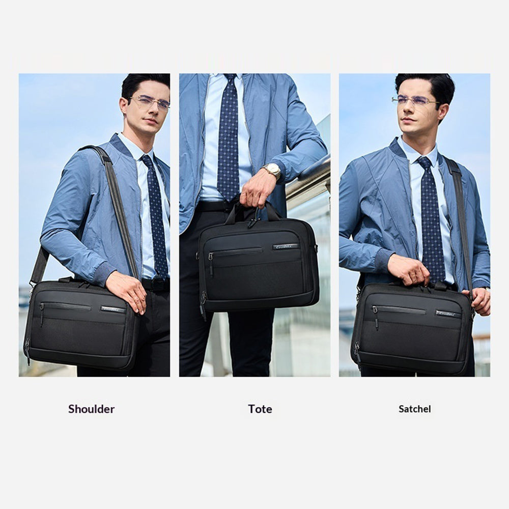 COOLBELL CB-2135 Laptop Bag Waterproof Business Briefcase for 14.4 Inch Notebook Messenger Bag with Shoulder Strap