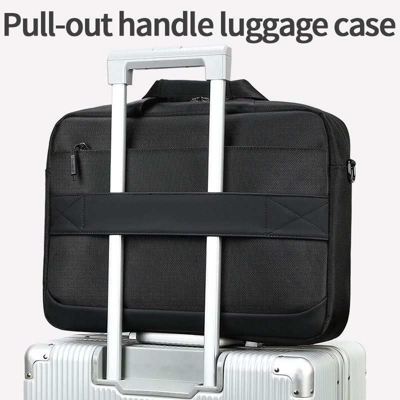 COOLBELL CB-2135 Laptop Bag Waterproof Business Briefcase for 14.4 Inch Notebook Messenger Bag with Shoulder Strap