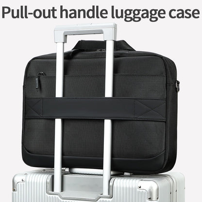 COOLBELL CB-2135 Laptop Bag Waterproof Business Briefcase for 14.4 Inch Notebook Messenger Bag with Shoulder Strap