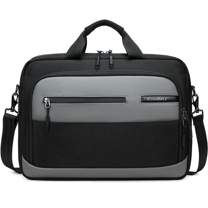 COOLBELL CB-2135 Laptop Bag Waterproof Business Briefcase for 14.4 Inch Notebook Messenger Bag with Shoulder Strap