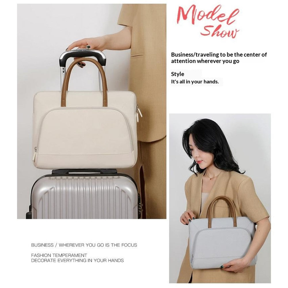 C100 Laptop Handheld Bag for 15-16.1 Inch Notebook Triple Layer Protection Protective Sleeve Bag Portable Computer Case Carrying Briefcase