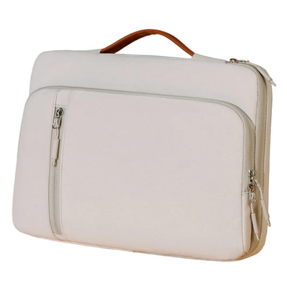 C108 Laptop Handheld Bag for 14-14.6 Inch Notebook Retractable Handle Waterproof Business Protective Sleeve Bag Multi-Pocket Shockproof Carrying Case