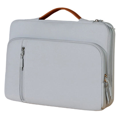 C108 Laptop Handheld Bag for 14-14.6 Inch Notebook Retractable Handle Waterproof Business Protective Sleeve Bag Multi-Pocket Shockproof Carrying Case