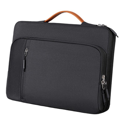 C108 Laptop Handheld Bag for 14-14.6 Inch Notebook Retractable Handle Waterproof Business Protective Sleeve Bag Multi-Pocket Shockproof Carrying Case