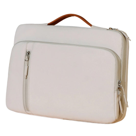 C108 Laptop Handheld Bag for 15-16.1 Inch Notebook Retractable Handle Waterproof Business Protective Sleeve Bag Multi-Pocket Shockproof Carrying Case