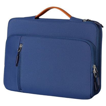 C108 Laptop Handheld Bag for 15-16.1 Inch Notebook Retractable Handle Waterproof Business Protective Sleeve Bag Multi-Pocket Shockproof Carrying Case