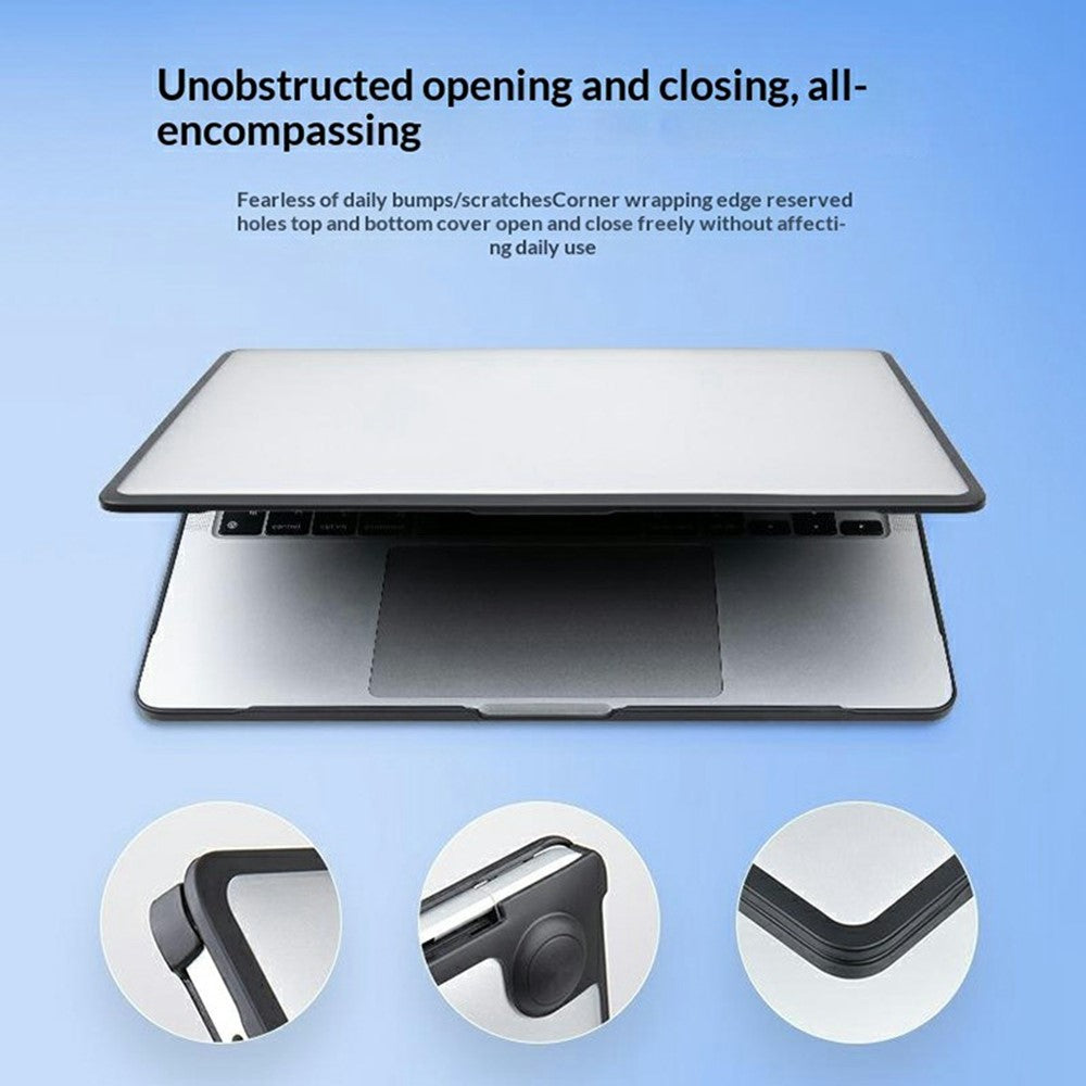 Laptop Protective Case For MacBook Air 13 inch (2026) / (2025) / (2024) / (2022) TPU+PC Frosted Matte Hard Shell Cover