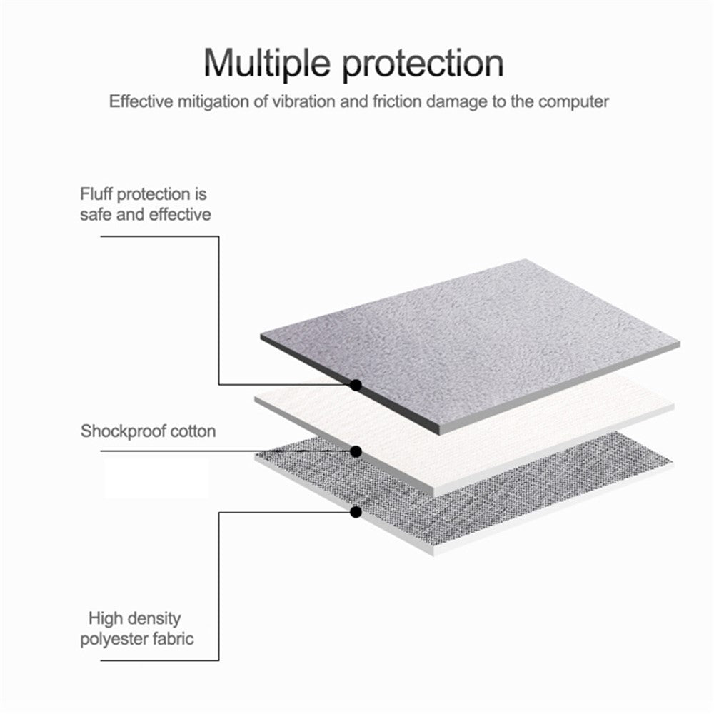 ND01D Handheld Felt Laptop Bag Protective Case for 15.6-inch Notebook