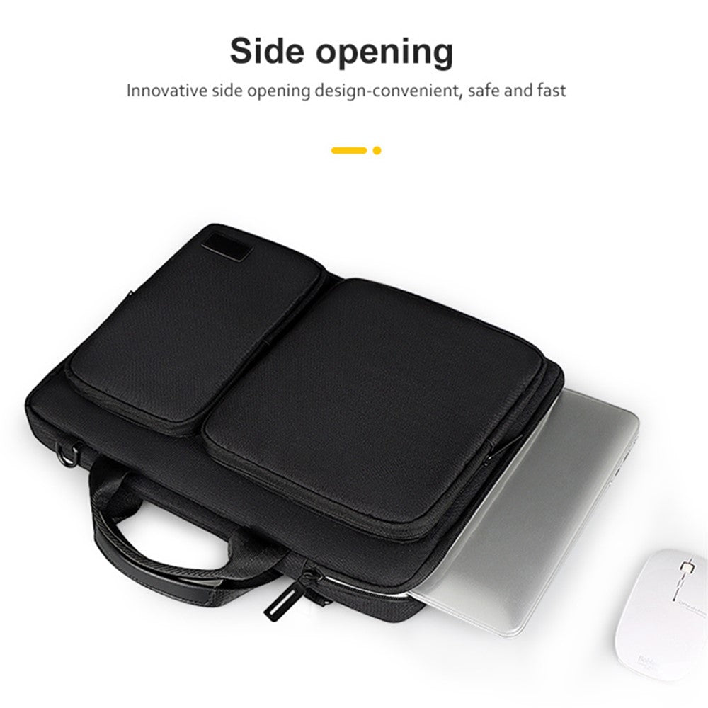 ST11 Laptop Handbag Sleeve Case Business Waterproof Pouch Shoulder Bag for 15.6 inch Notebook