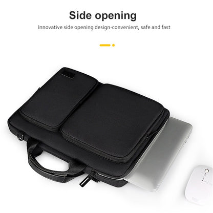 ST11 Laptop Handbag Sleeve Case Business Waterproof Pouch Shoulder Bag for 15.6 inch Notebook