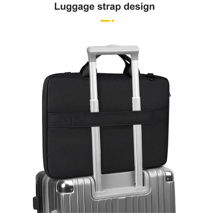ST11 Laptop Handbag Sleeve Case Business Waterproof Pouch Shoulder Bag for 15.6 inch Notebook