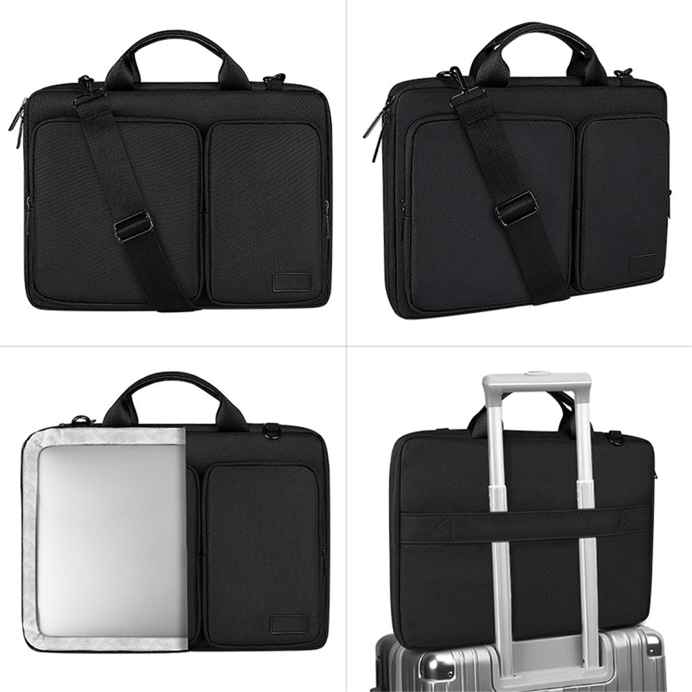 ST11 Laptop Handbag Sleeve Case Business Waterproof Pouch Shoulder Bag for 15.6 inch Notebook