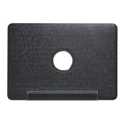 PU Leather + PC Laptop Protective Shell Cover with Heat Dissipation Hollow-out Design for MacBook Pro 15.4 inch (A1707/A1990)