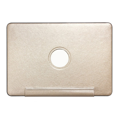 Stylish PU Leather + PC Notebook Protective Shell Case with Heat Dissipation Holes for Macbook 13.3 Retina (A1425/A1502)