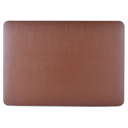 Shockproof PU Leather + PC Protective Case with Hollow-out Bottom for MacBook Pro 13.3-inch (A1706/A1708/A1989/A2159/A2289/A2251/A2338)