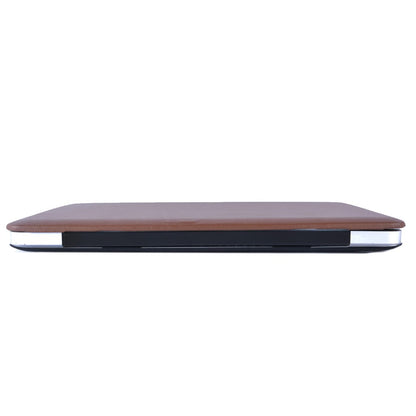 Shockproof PU Leather + PC Protective Case with Hollow-out Bottom for MacBook Pro 13.3-inch (A1706/A1708/A1989/A2159/A2289/A2251/A2338)