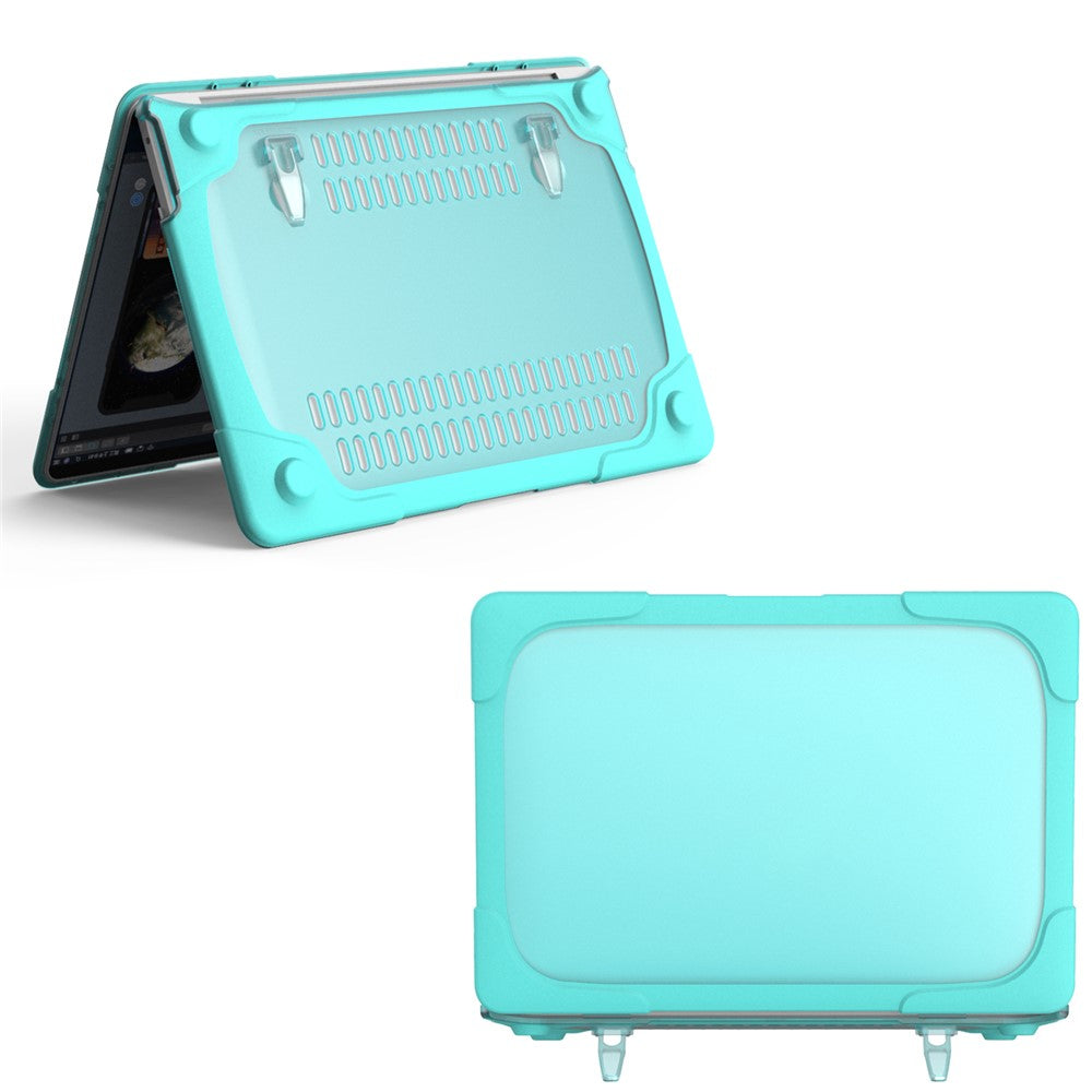 Hard PC Laptop Case Sleeve Notebook Computer Cover with Supporting Stand for MacBook Pro 13'' A2251 / A2289 / A2338
