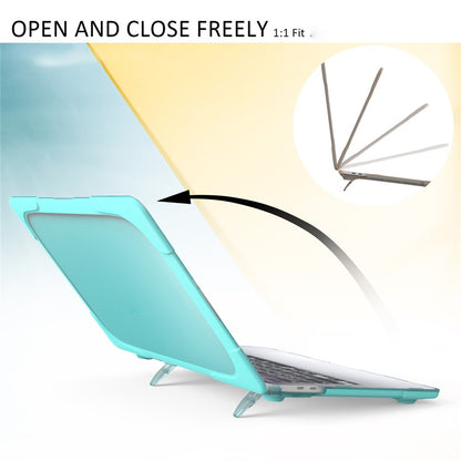 Hard PC Laptop Case Sleeve Notebook Computer Cover with Supporting Stand for MacBook Pro 13'' A2251 / A2289 / A2338