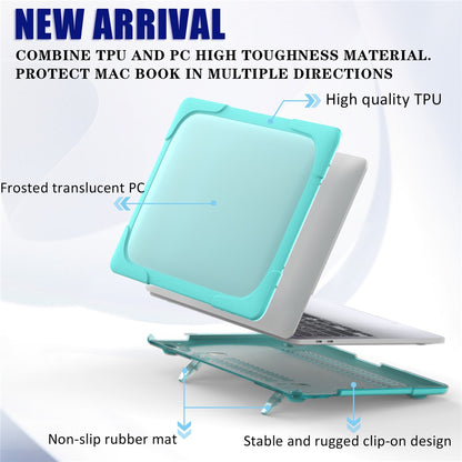 Hard PC Laptop Case Sleeve Notebook Computer Cover with Supporting Stand for MacBook Pro 13'' A2251 / A2289 / A2338
