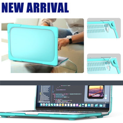 Hard PC Laptop Case Sleeve Notebook Computer Cover with Supporting Stand for MacBook Pro 13'' A2251 / A2289 / A2338