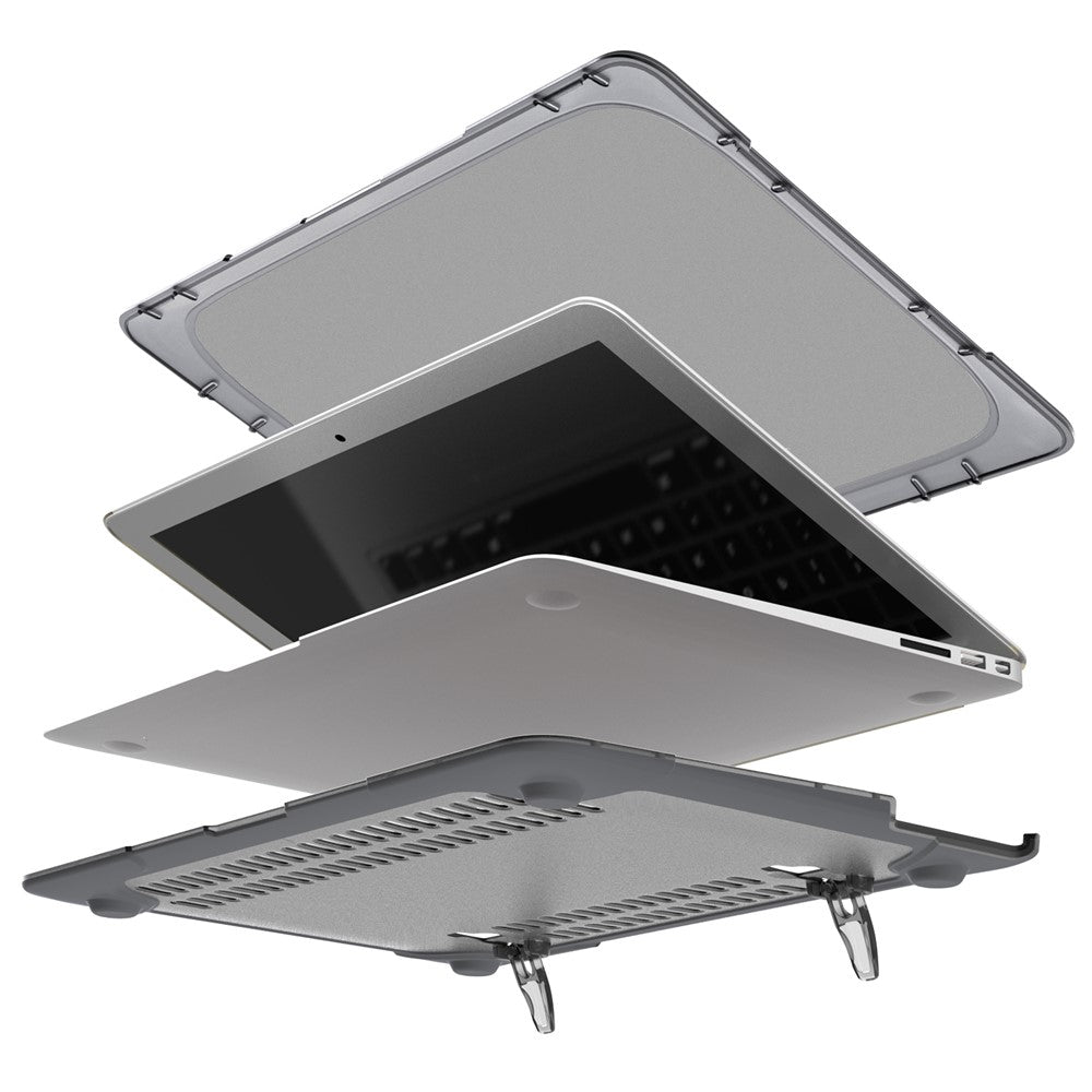 Supporting Stand Design Hard PC Anti-scratch Laptop Case Protective Notebook Cover for MacBook Air 13'' A1466 / A1369