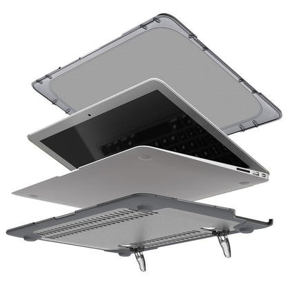 Supporting Stand Design Hard PC Anti-scratch Laptop Case Protective Notebook Cover for MacBook Air 13'' A1466 / A1369