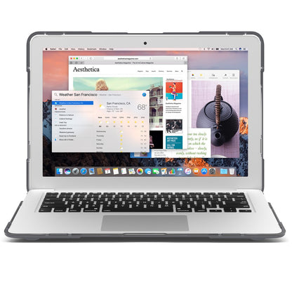 Supporting Stand Design Hard PC Anti-scratch Laptop Case Protective Notebook Cover for MacBook Air 13'' A1466 / A1369