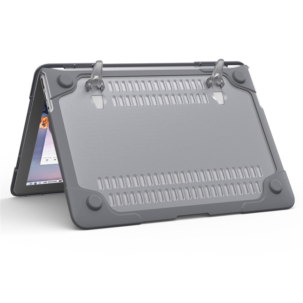 Supporting Stand Design Hard PC Anti-scratch Laptop Case Protective Notebook Cover for MacBook Air 13'' A1466 / A1369