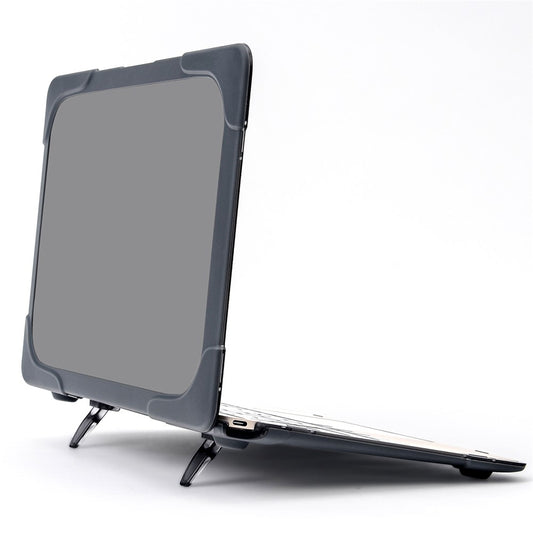 Drop-proof Supporting Stand Design Hard PC Laptop Case Well-protected Notebook Cover for MacBook Retina 12'' A1534 / A1931