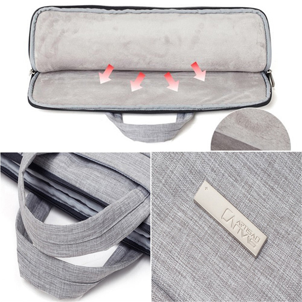 CANVASARTISAN L3-02 Large Capacity Simple Style Laptop Sleeve 14'' Notebook Carrying Bag for School Business Work