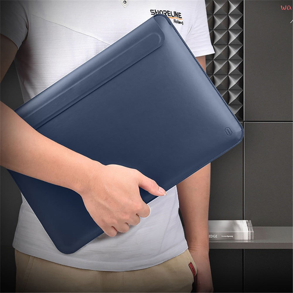 WIWU Skin Pro II Series Waterproof Ultra-thin PU Leather Laptop Sleeve Bag for MacBook Pro 16 inch 2021
