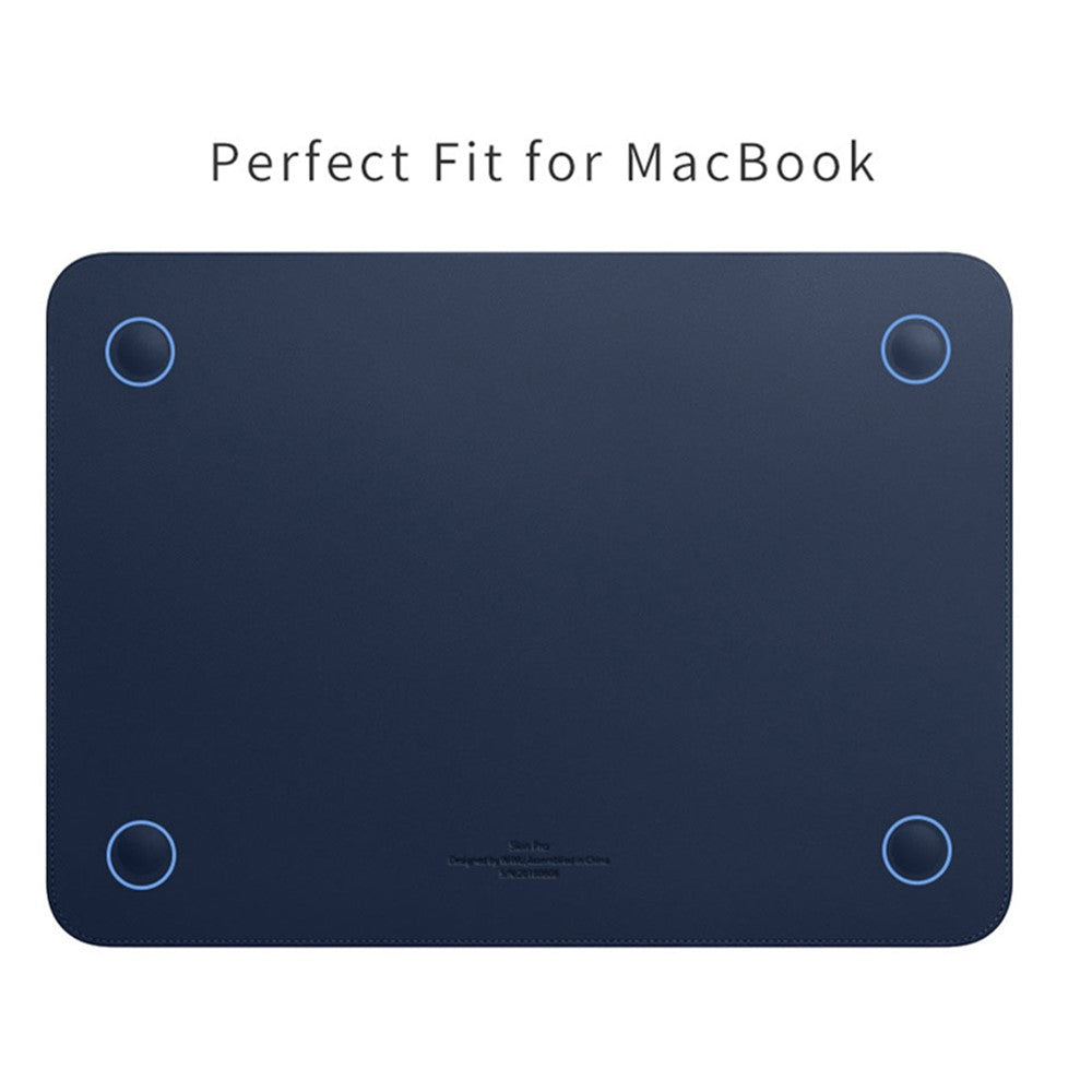 WIWU Skin Pro II Series Waterproof Ultra-thin PU Leather Laptop Sleeve Bag for MacBook Pro 16 inch 2021
