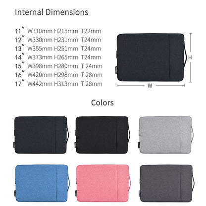 CANVASARTISAN L25-89 Business Style Scratch Resistant Carry Case for 12 inch Laptops Shockproof Notebook Sleeve Bag with Handle Strap