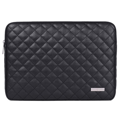 CANVASARTISAN L19-04 for 13-inch Notebook Sleeve Rhombus Texture Laptop Bag Shockproof Zipper Case
