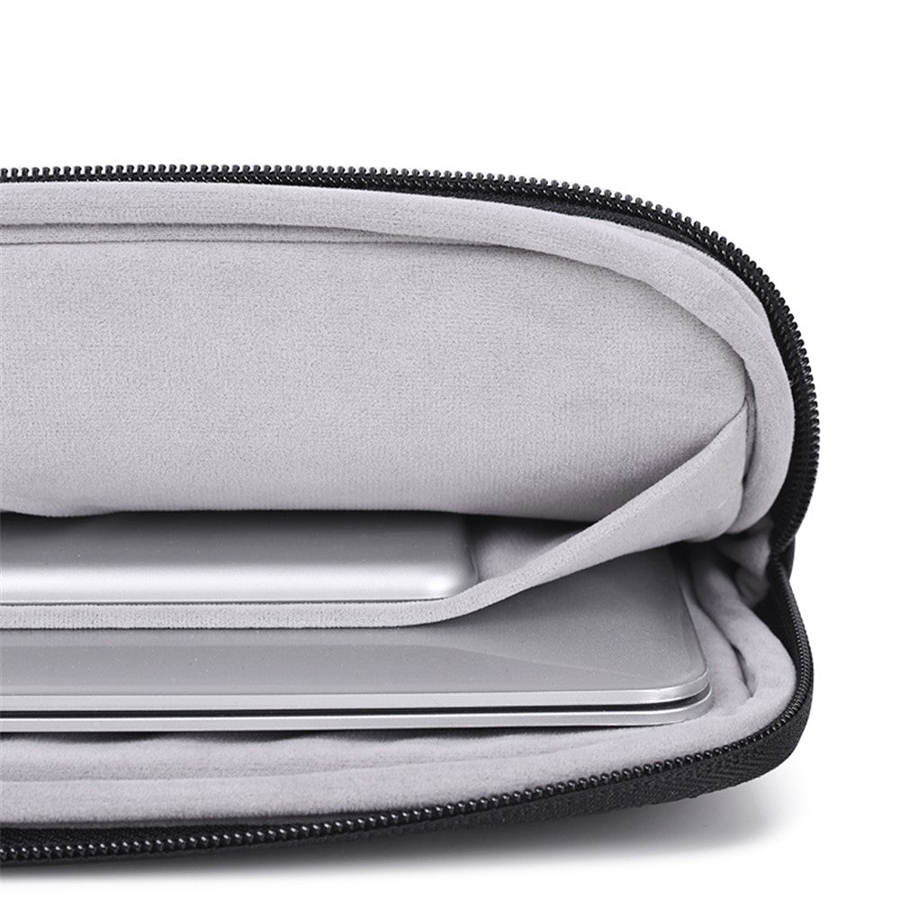 CANVASARTISAN L19-04 for 13-inch Notebook Sleeve Rhombus Texture Laptop Bag Shockproof Zipper Case