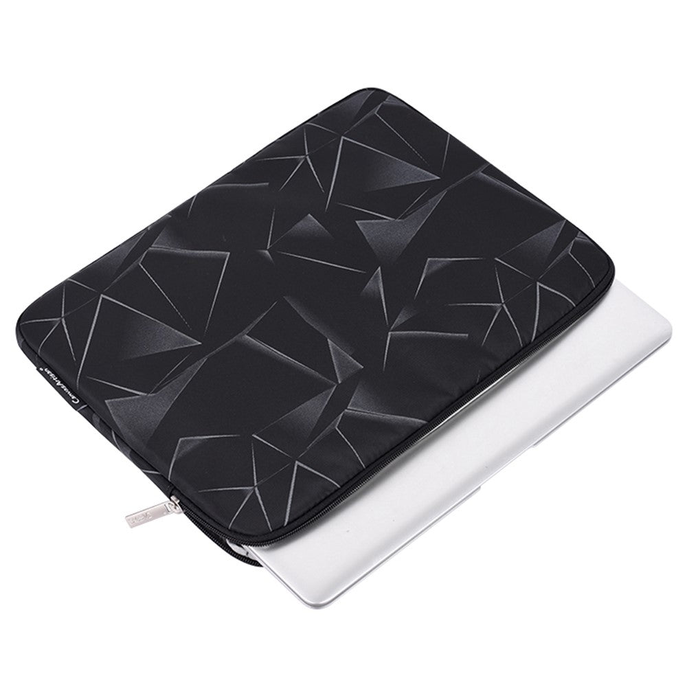 CANVASARTISAN H6-01 Triangle Geometric Printed Shockproof Sleeve Bag for 14-inch Laptops Portable Carry Case Anti-drop Notebooks Bag