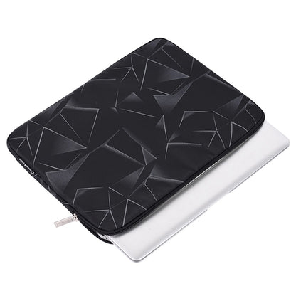 CANVASARTISAN H6-01 Triangle Geometric Printed Shockproof Sleeve Bag for 14-inch Laptops Portable Carry Case Anti-drop Notebooks Bag