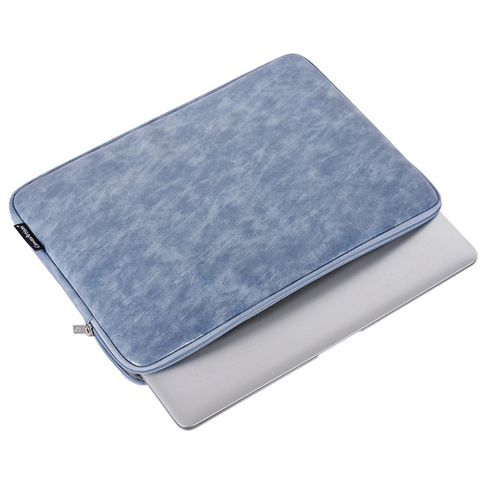 CANVASARTISAN L31-03 PU Leather Zipper Design Sleeve Bag for 12-inch Laptops Carry Case Portable Storage Bag
