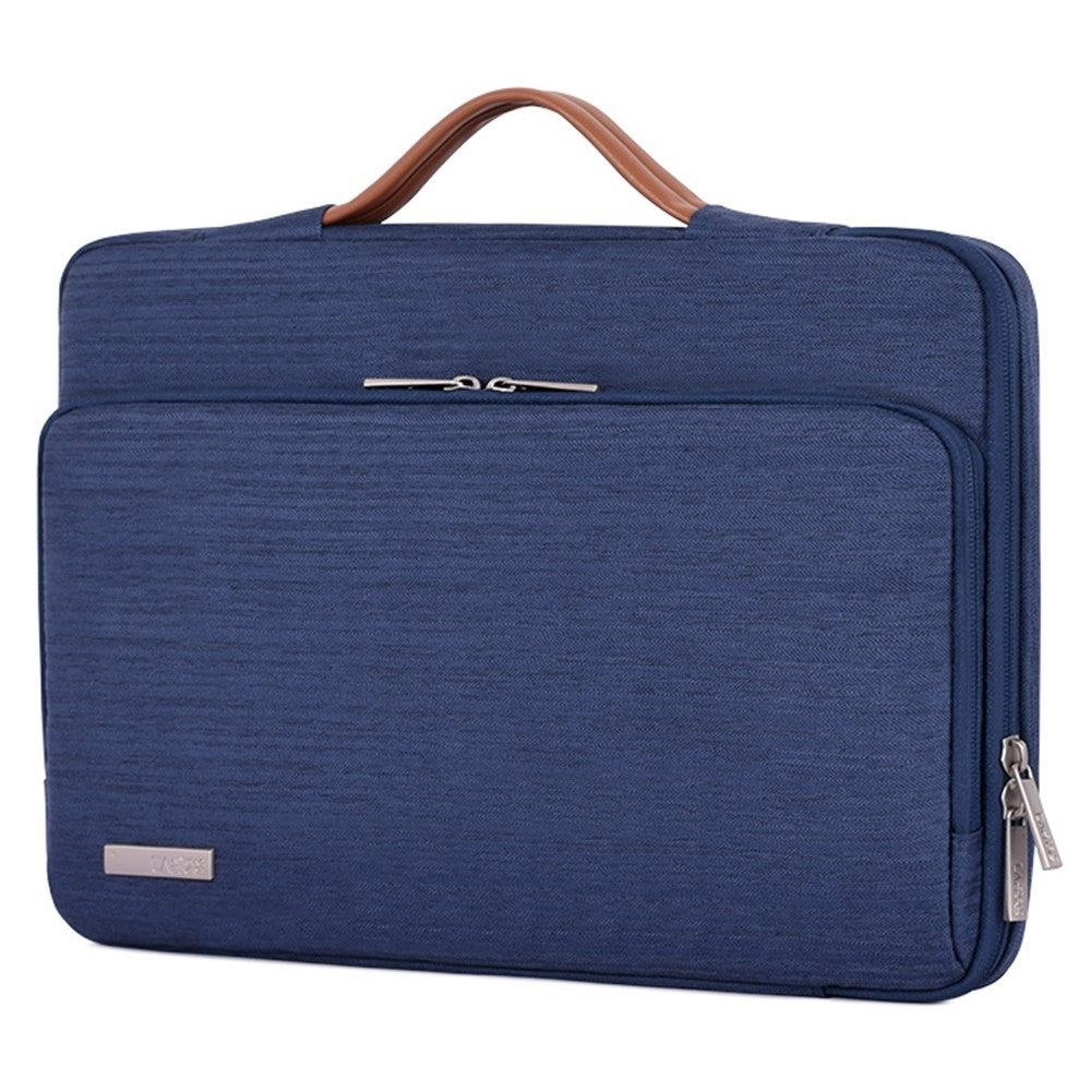 CANVASARTISAN K28-21 15-inch Laptop Briefcase Protective Bag Notebook Handbag with Horizontal Zipper Pocket