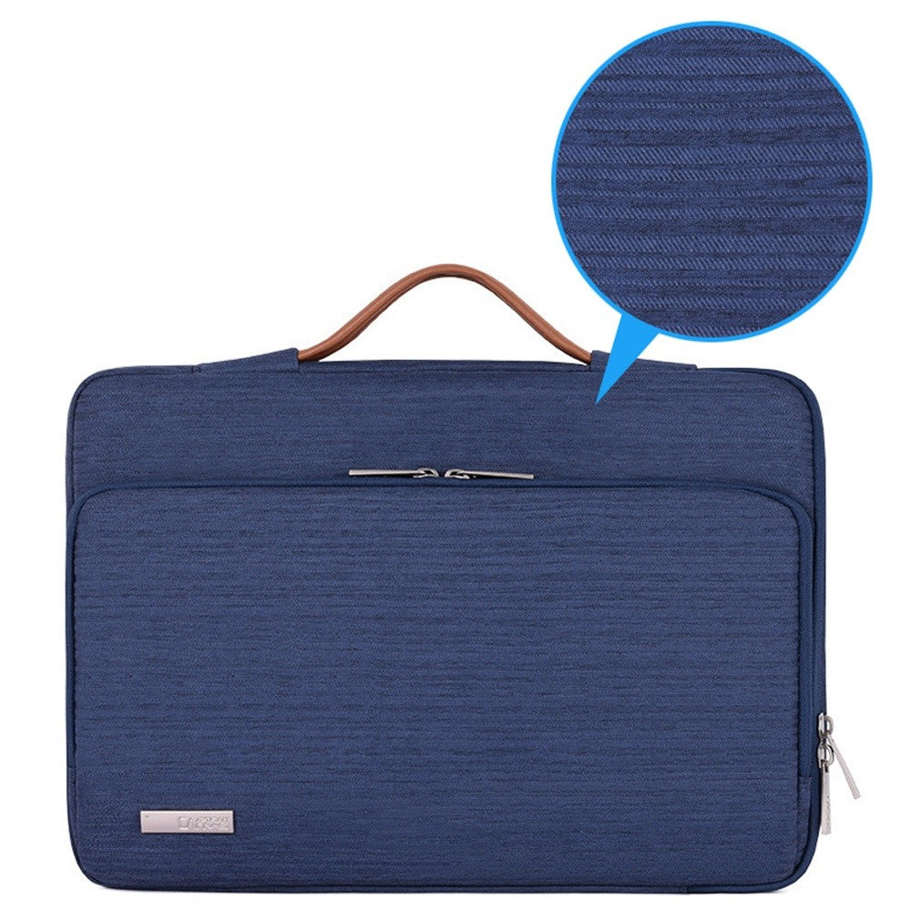 CANVASARTISAN K28-21 15-inch Laptop Briefcase Protective Bag Notebook Handbag with Horizontal Zipper Pocket