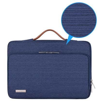 CANVASARTISAN K28-21 15-inch Laptop Briefcase Protective Bag Notebook Handbag with Horizontal Zipper Pocket