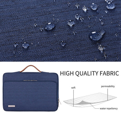 CANVASARTISAN K28-21 15-inch Laptop Briefcase Protective Bag Notebook Handbag with Horizontal Zipper Pocket